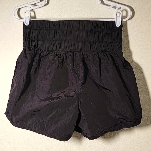 Talulah Shorts Pockets High Waisted Wide Band Athletic Sporty Casual Black M - Picture 4 of 9